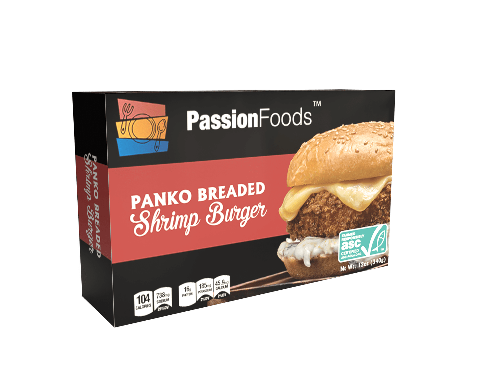 Shrimp Burger Panko Breaded